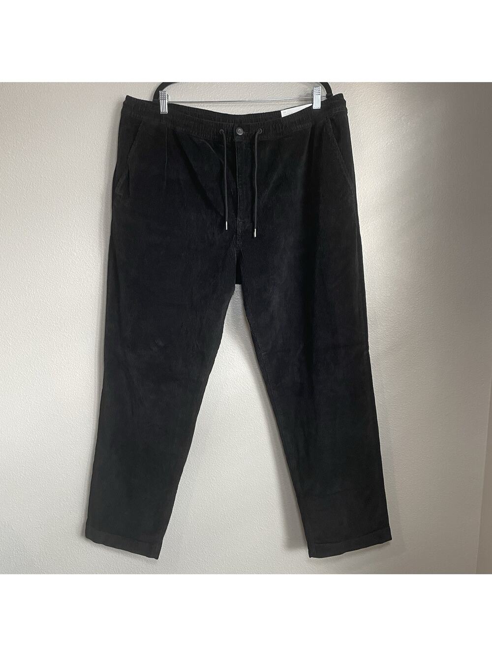 NWT American Eagle Athletic Easy Pants Flex Men Size XXL Black Corduroy